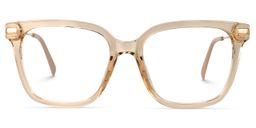 Jacqui Square Beige Glasses0