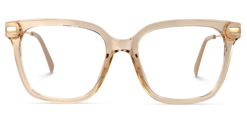 Jacqui Square Beige Glasses