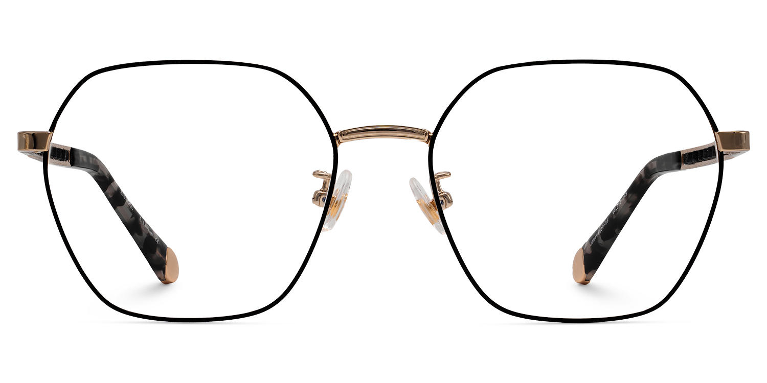 Dunbar Geometric Black Glasses0