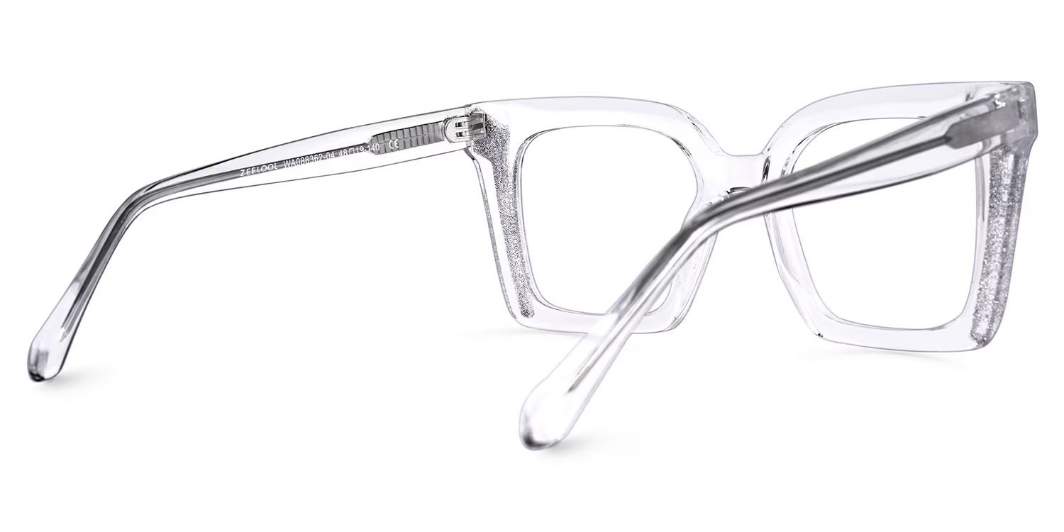 Khadra Square Clear Glasses | ZEELOOL Canada3