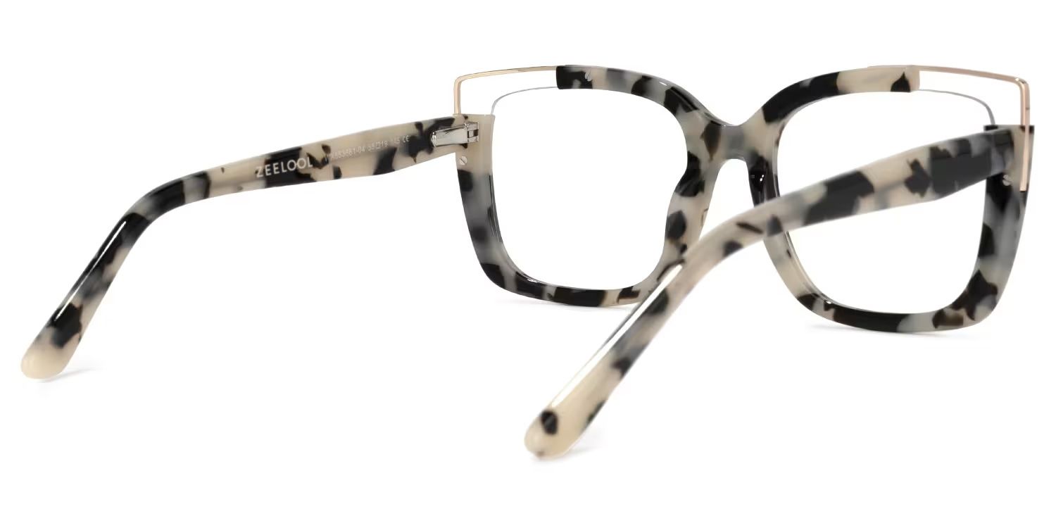 Dortch Square Light-Tortoise Frame Glasses | Zeelool3