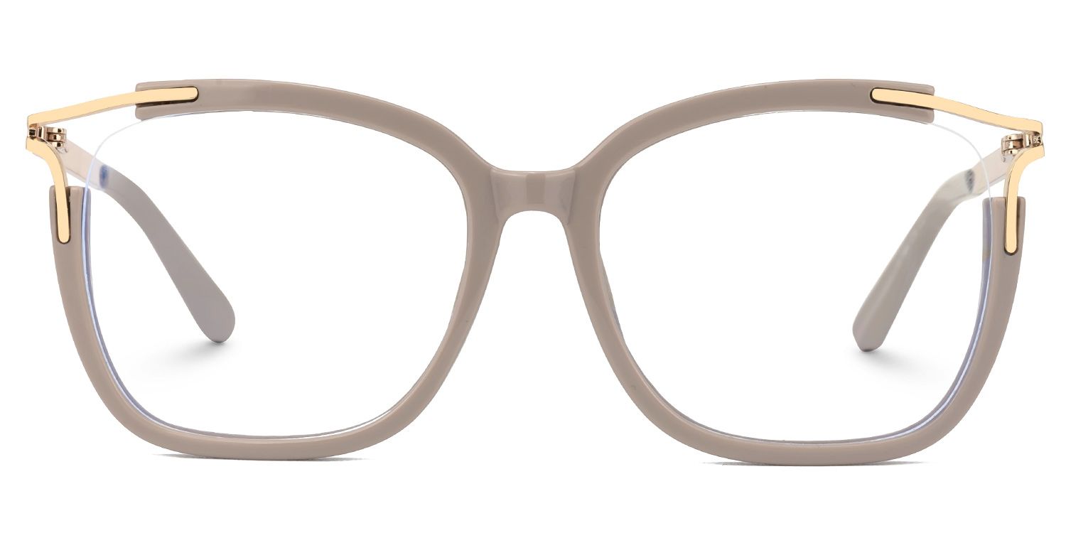 Spring hinges Sidibe Eyeglasses, Sidibe Khaki Glasses -Zeelool0