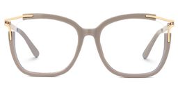 Sidibe Square Khaki Glasses0