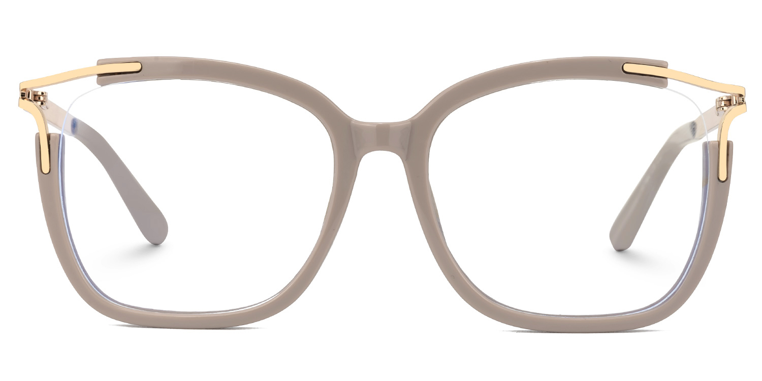 Sidibe Square Khaki Glasses