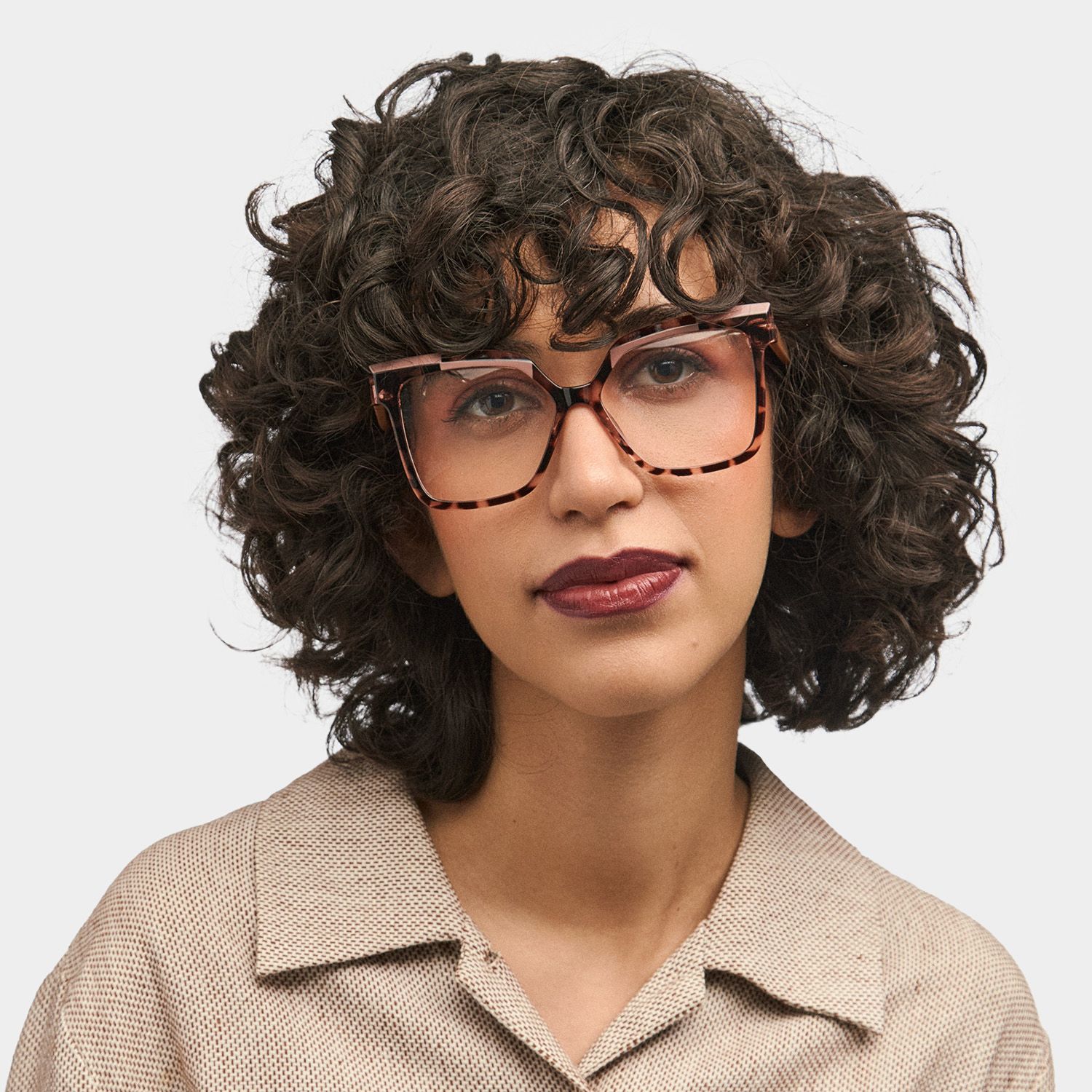 Square Eboney Tortoise Frame Glasses Deals -Zeelool Optical0