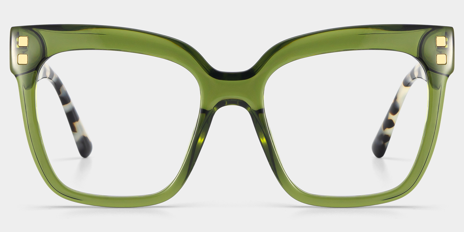 Minguela Square Green Glasses1
