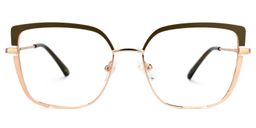 Grasso Square Two-Tone Glasses0