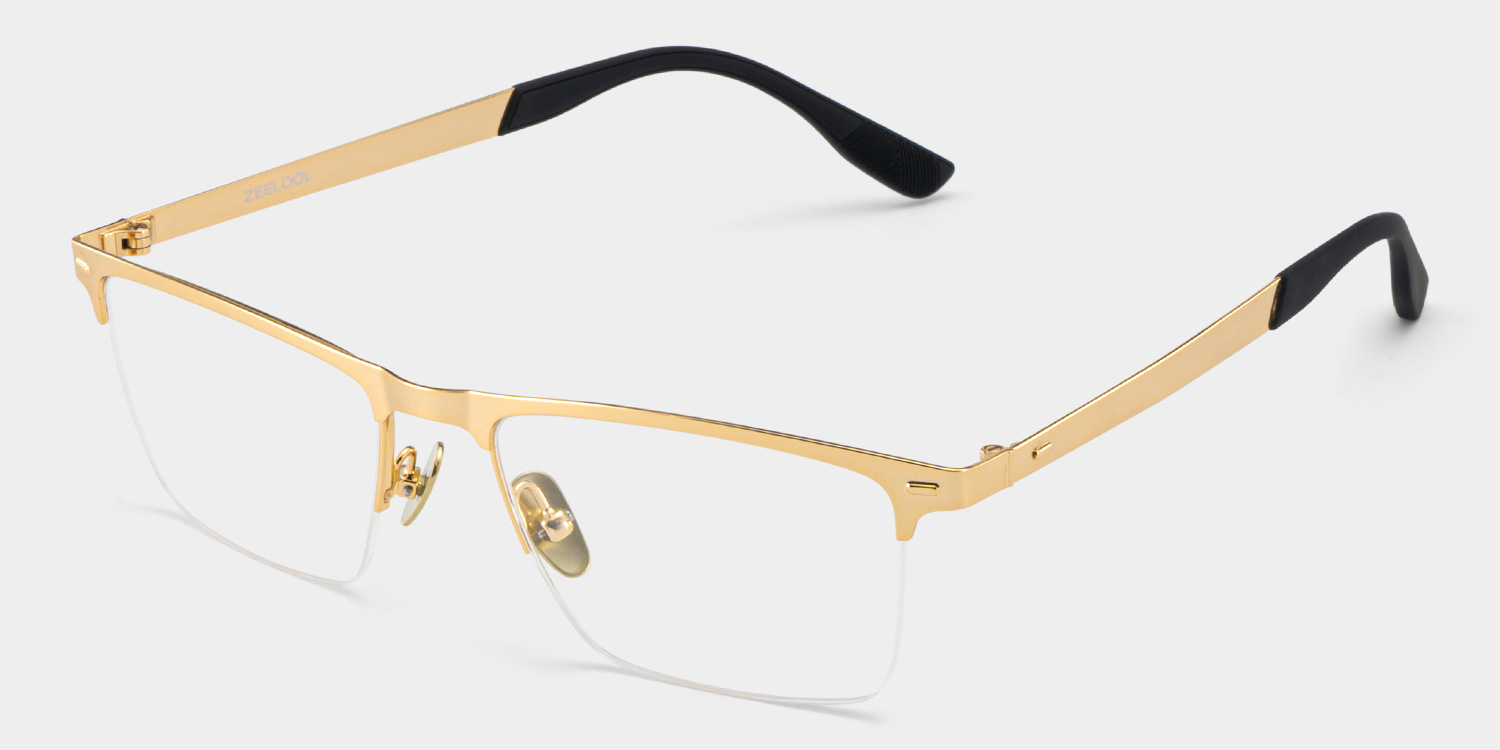 Brock Browline Gold Glasses5