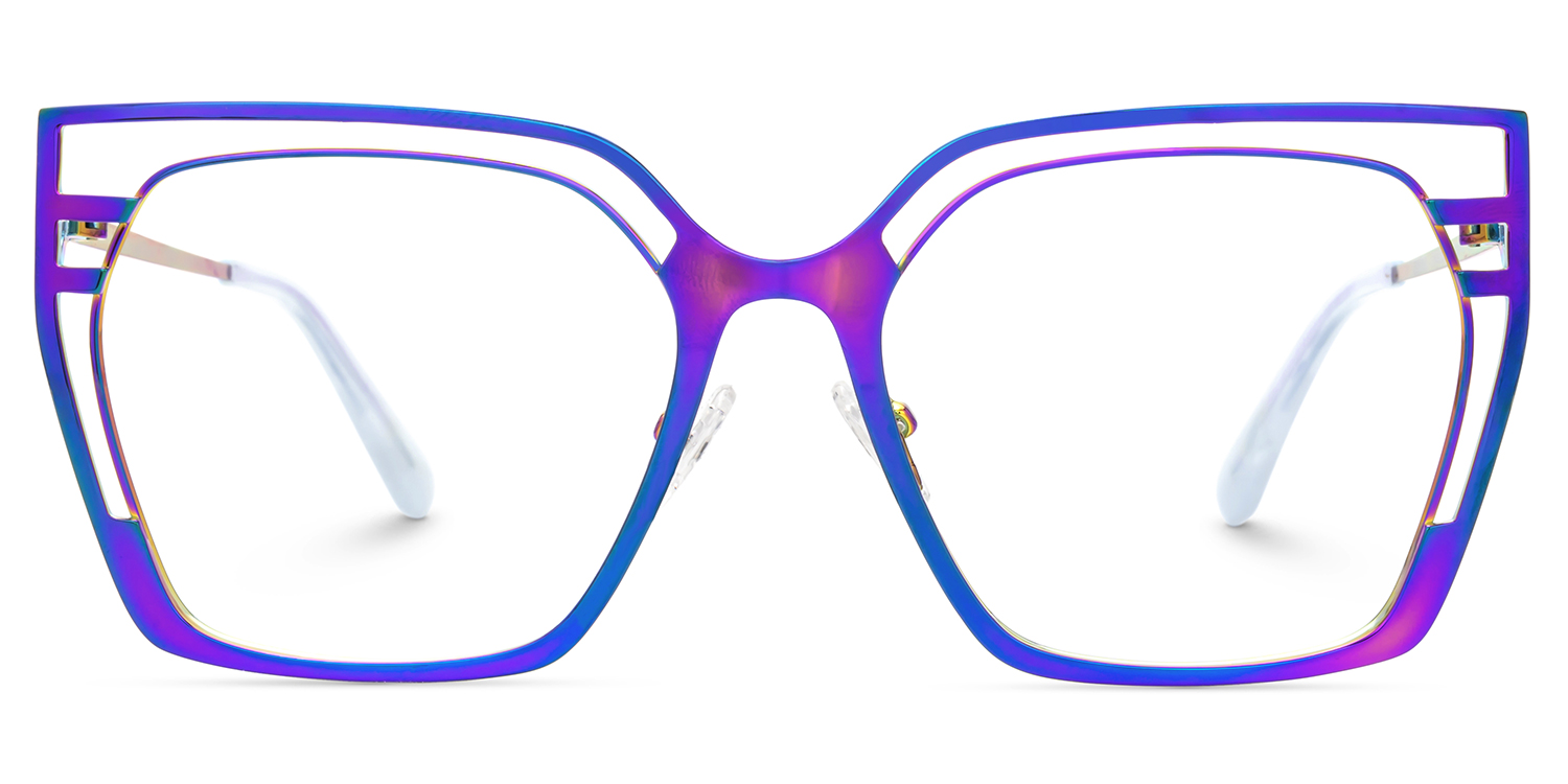 Quinn Iridescent Geometric Glasses on Sale | ZEELOOL Canada0