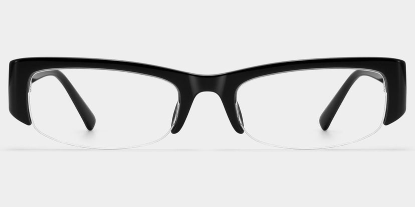 Trevor Black Rectangle Glasses