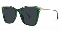 Krystle Square Green Glasses1
