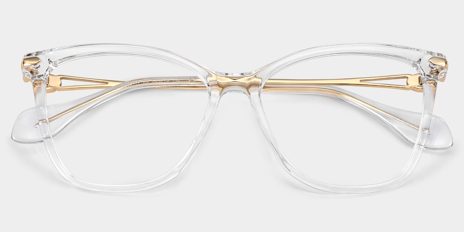 Westley thin clear frame glasses with Butterfly Frame Online | ZEELOOL1
