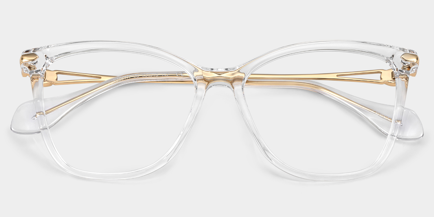 Westley thin clear frame glasses with Butterfly Frame Online | ZEELOOL1