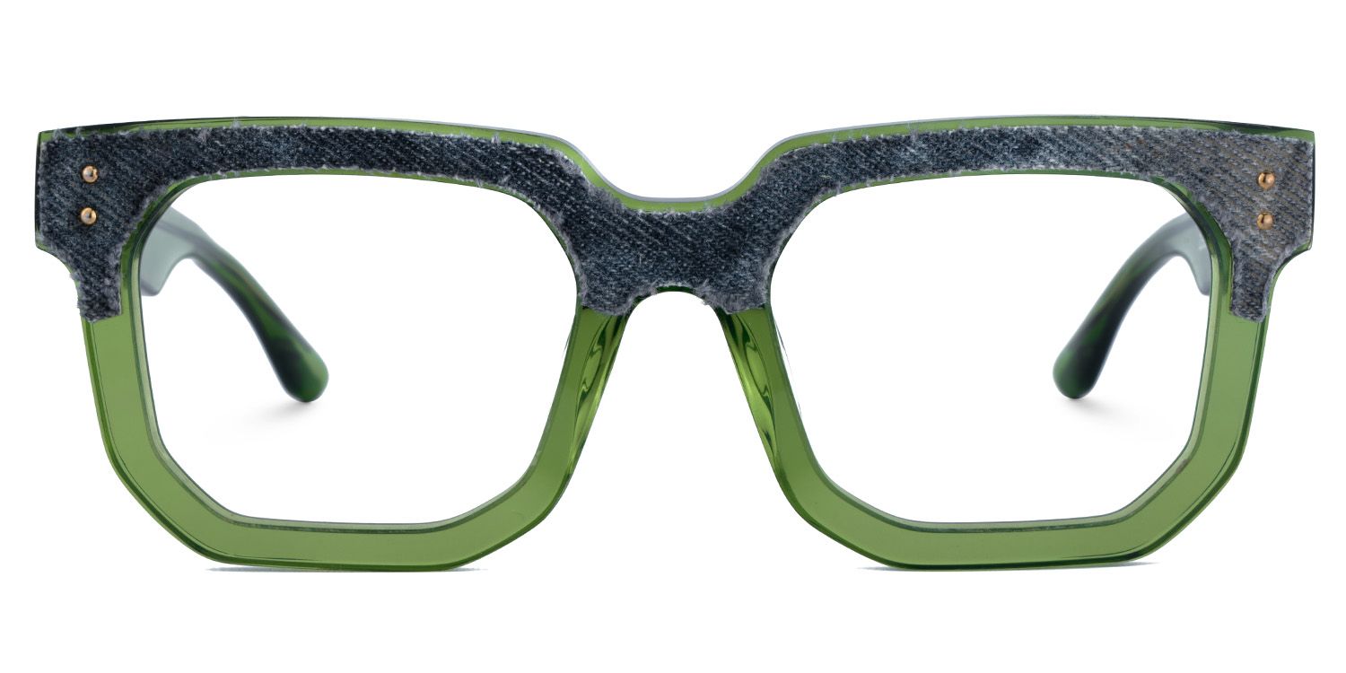 Men's Green Eyeglasses Frames1