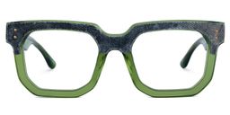 Ramcevic Square Green Glasses1