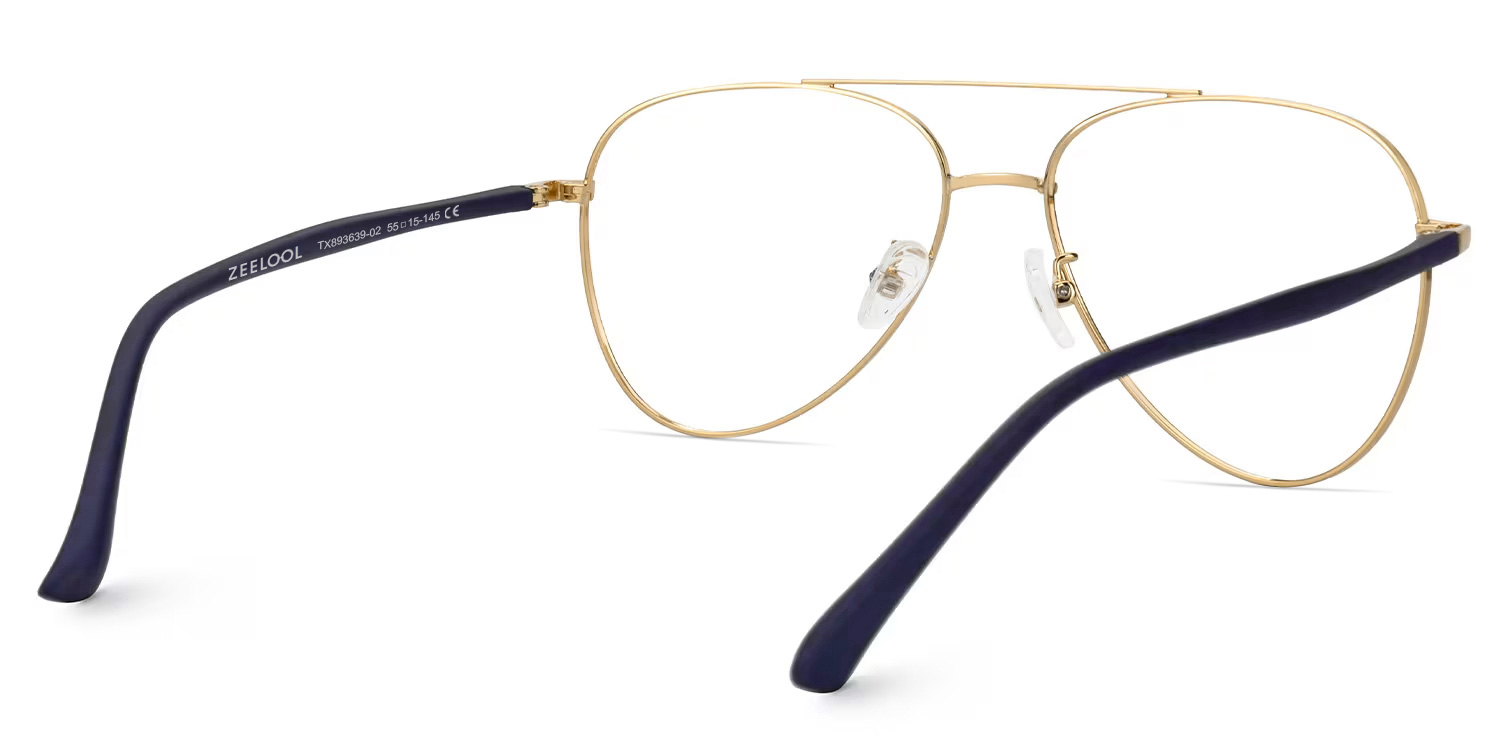 Paige Aviator Black-Gold Glasses | ZEELOOL Canada6