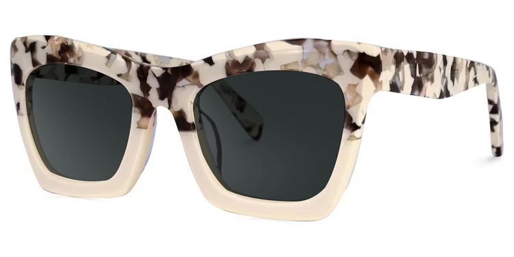 Benitez Square Two-Tone Glasses