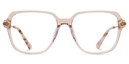 Vega Square Beige Glasses0