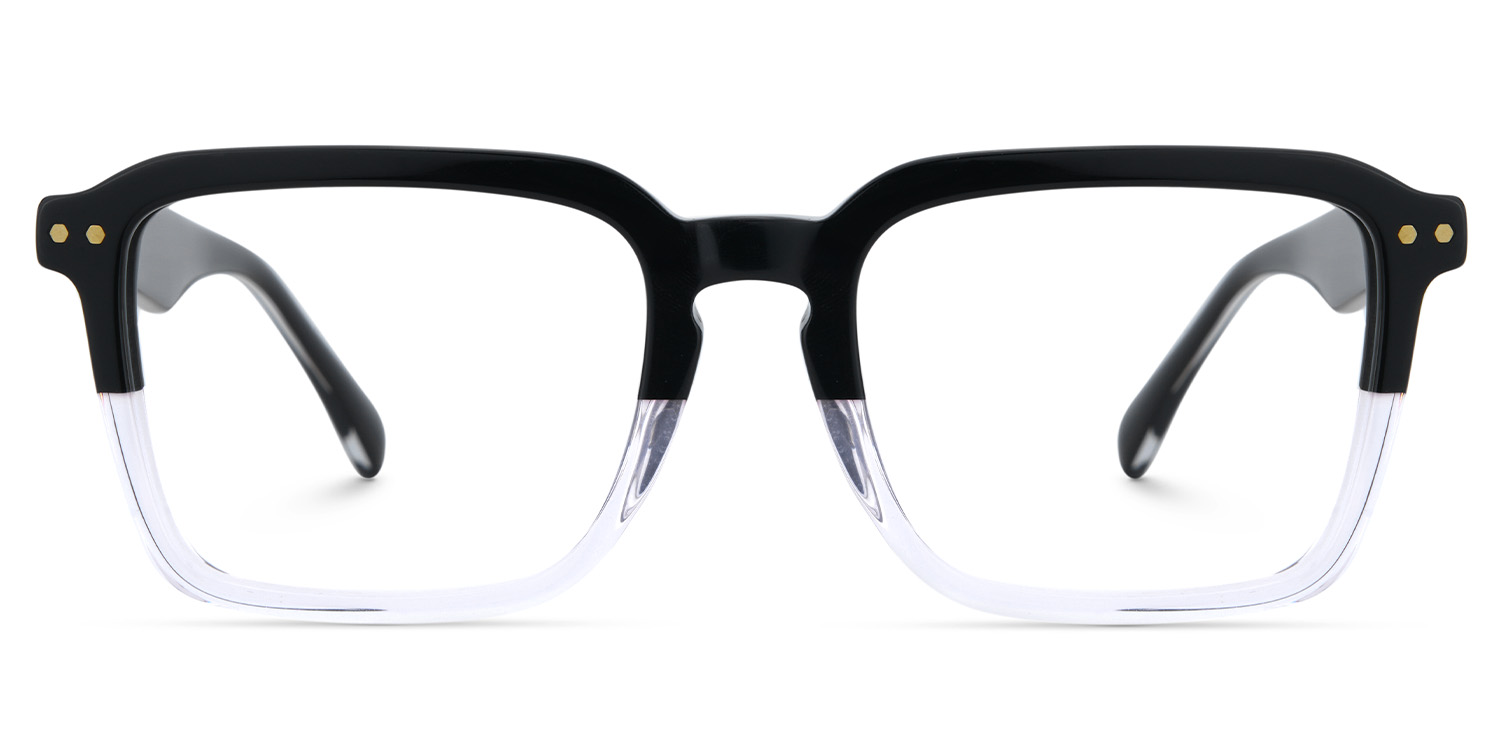 Vickerie Thin Black Crystal Glasses in Square Design | ZEELOOL Canada1