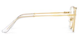 Levi Gold Geometric Glasses4