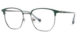 Bethelmy Browline Green Glasses3