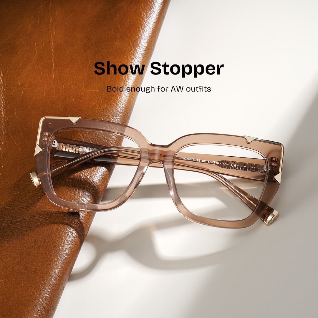 Dax Square Beige Frame Eyeglasses for Women| ZEELOOL0