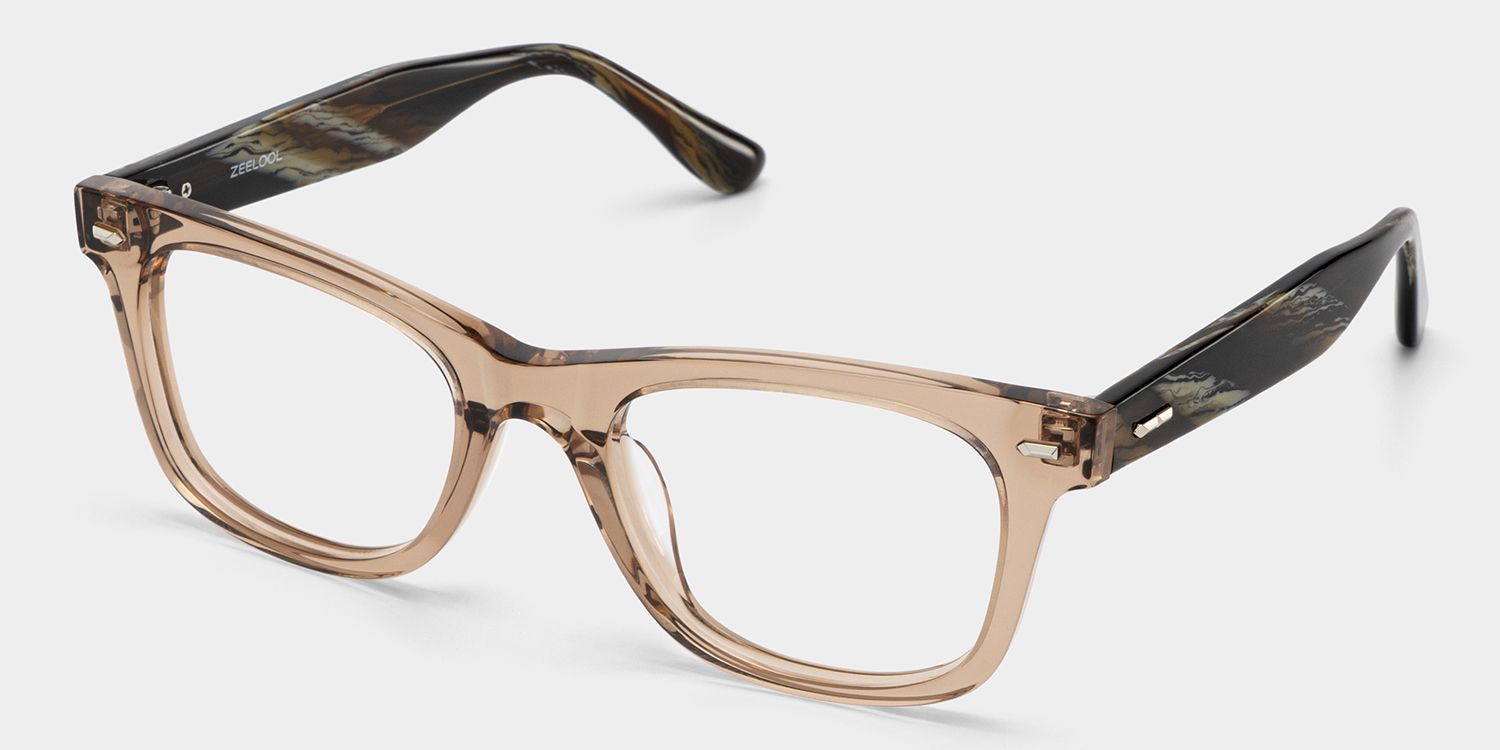 Robert Rectangle Brown Frame Glasses for Men | ZEELOOL3