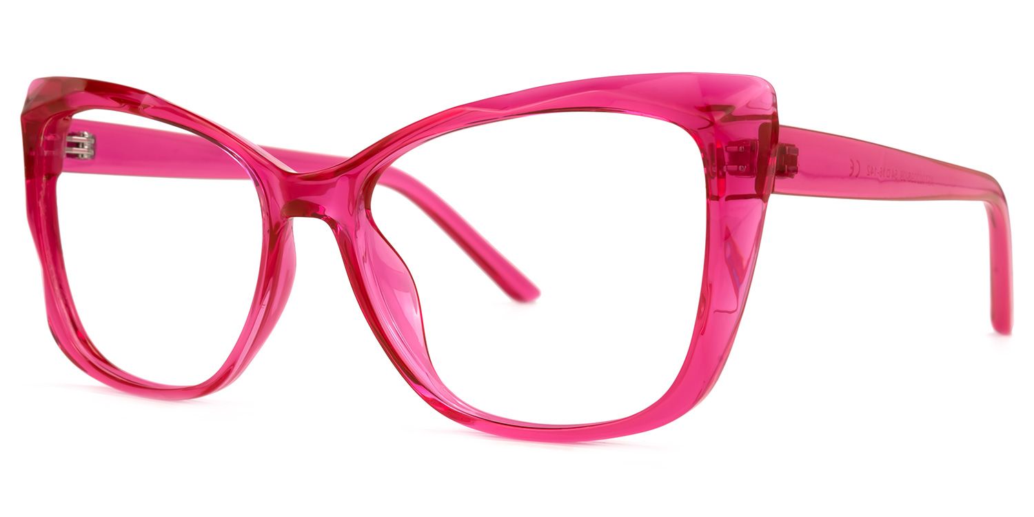 Square Farris Pink Glasses deals -Zeelool Glasses1