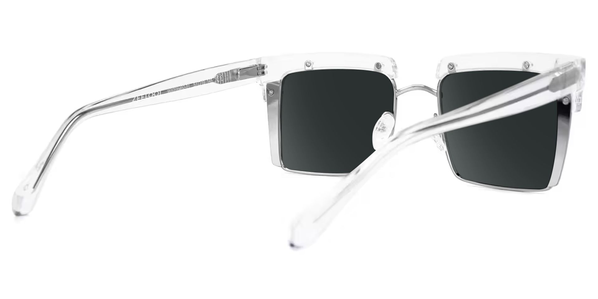 Kiana Square Clear Frame Sunglasses | ZEELOOL Canada5