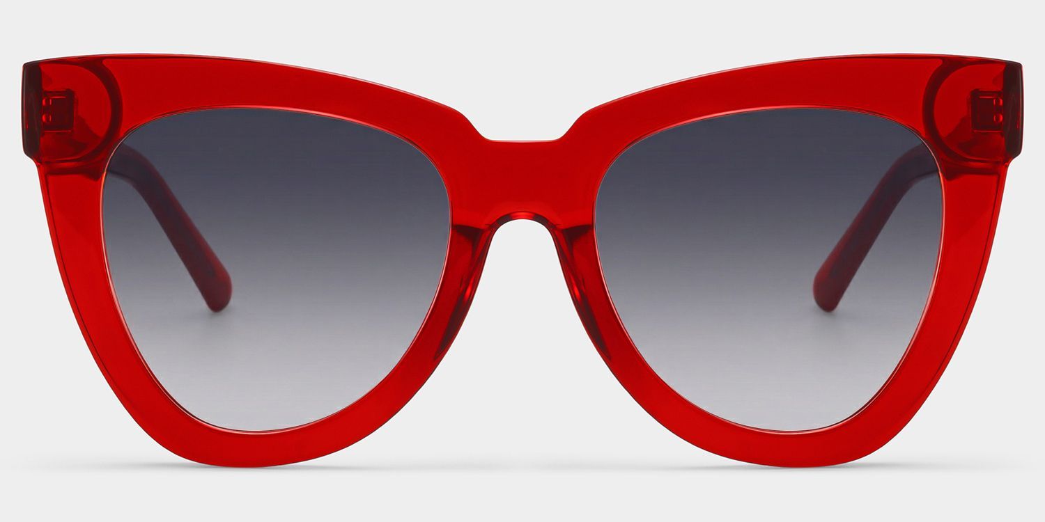 Yaser Cat-eye Red Eyeglasses and Acetate Frames0