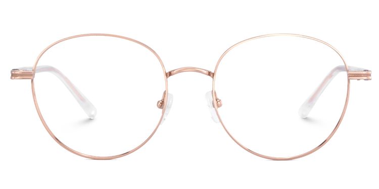 Celena Round Rose-Gold Glasses