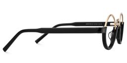 Lumy Round Black Glasses2