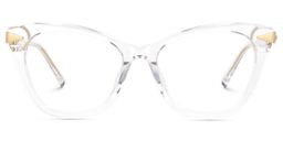 Cledus Cateye Clear Glasses0