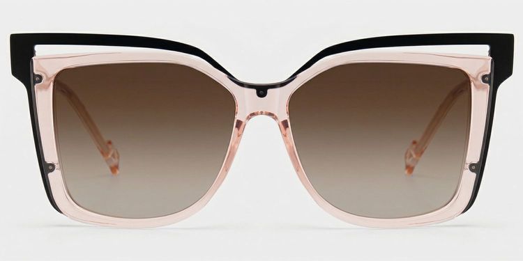 Twolla Square Beige Glasses