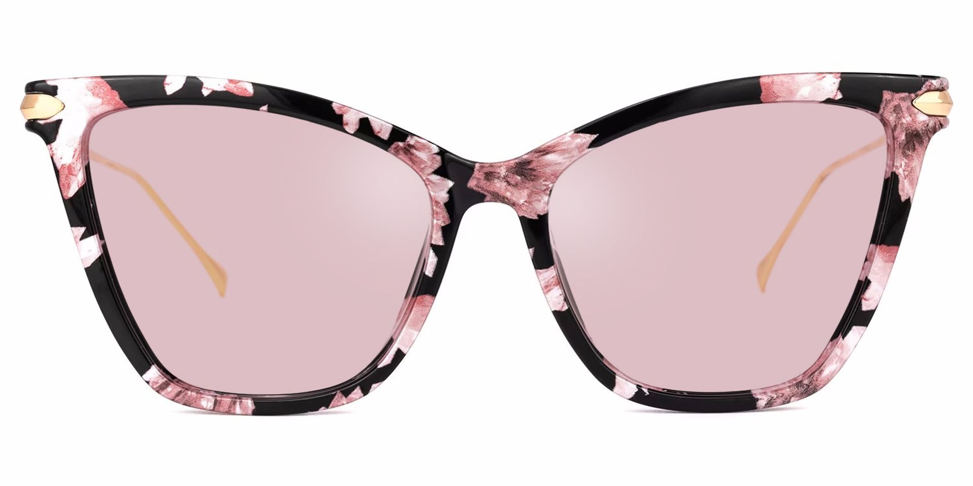 Hilary Butterfly Pink Floral Sunglasses | ZEELOOL Canada0