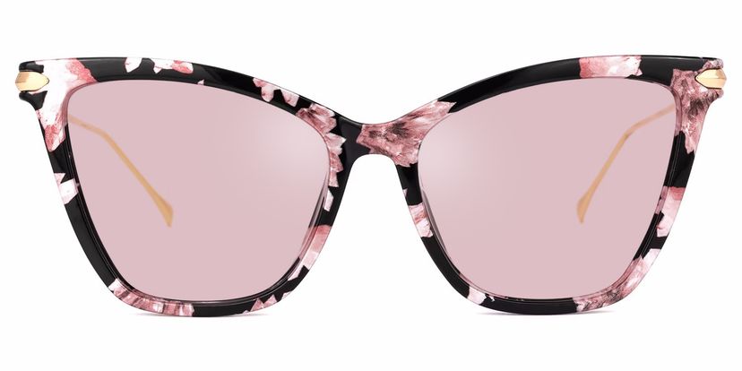Hilary Butterfly Pink Floral Sunglasses