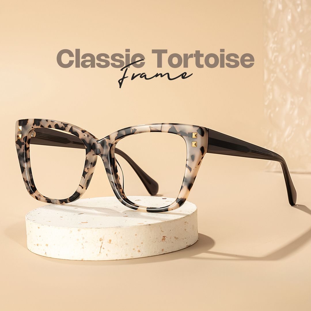 Tessia Tortoise Square Glasses Women's Glasses | ZEELOOL Canada0