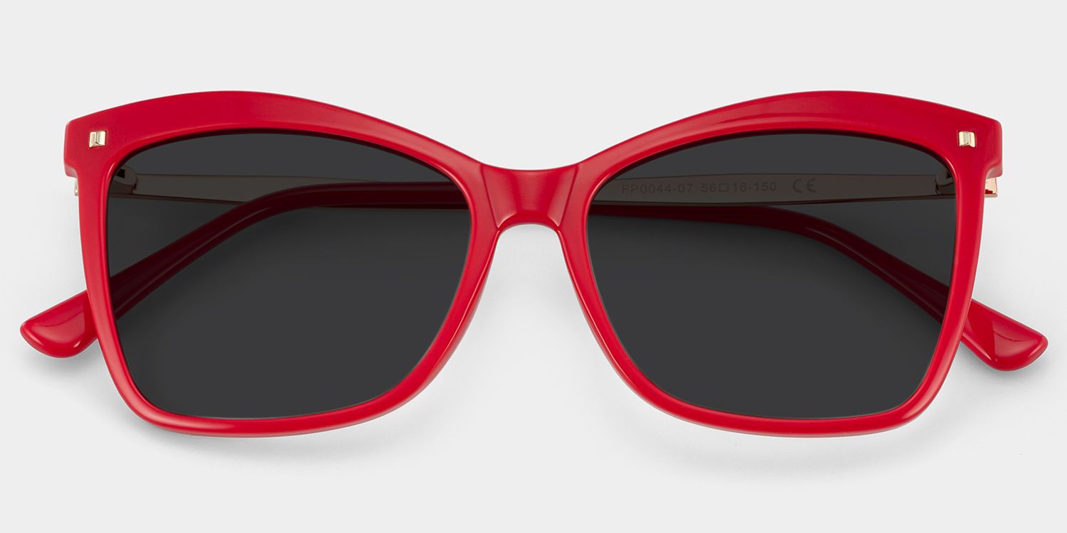 Isaebella Butterfly Red Sunglasses | Zeelool Glasses1