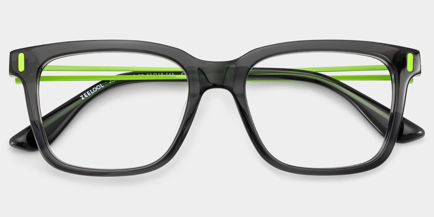 Axel Gray Frame Glasses with Rectangle Frame Online | ZEELOOL Canada3