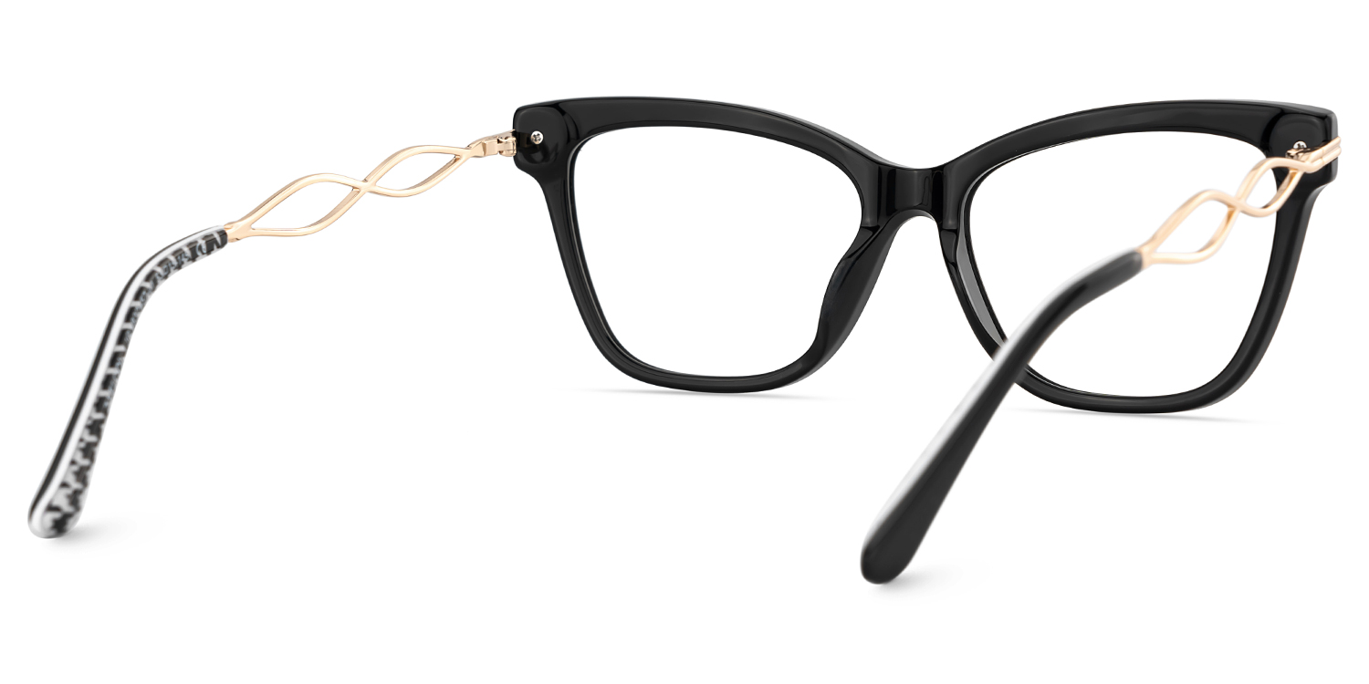 Mason Eyeglasses in Cat eye Black Frame | ZEELOOL Canada5