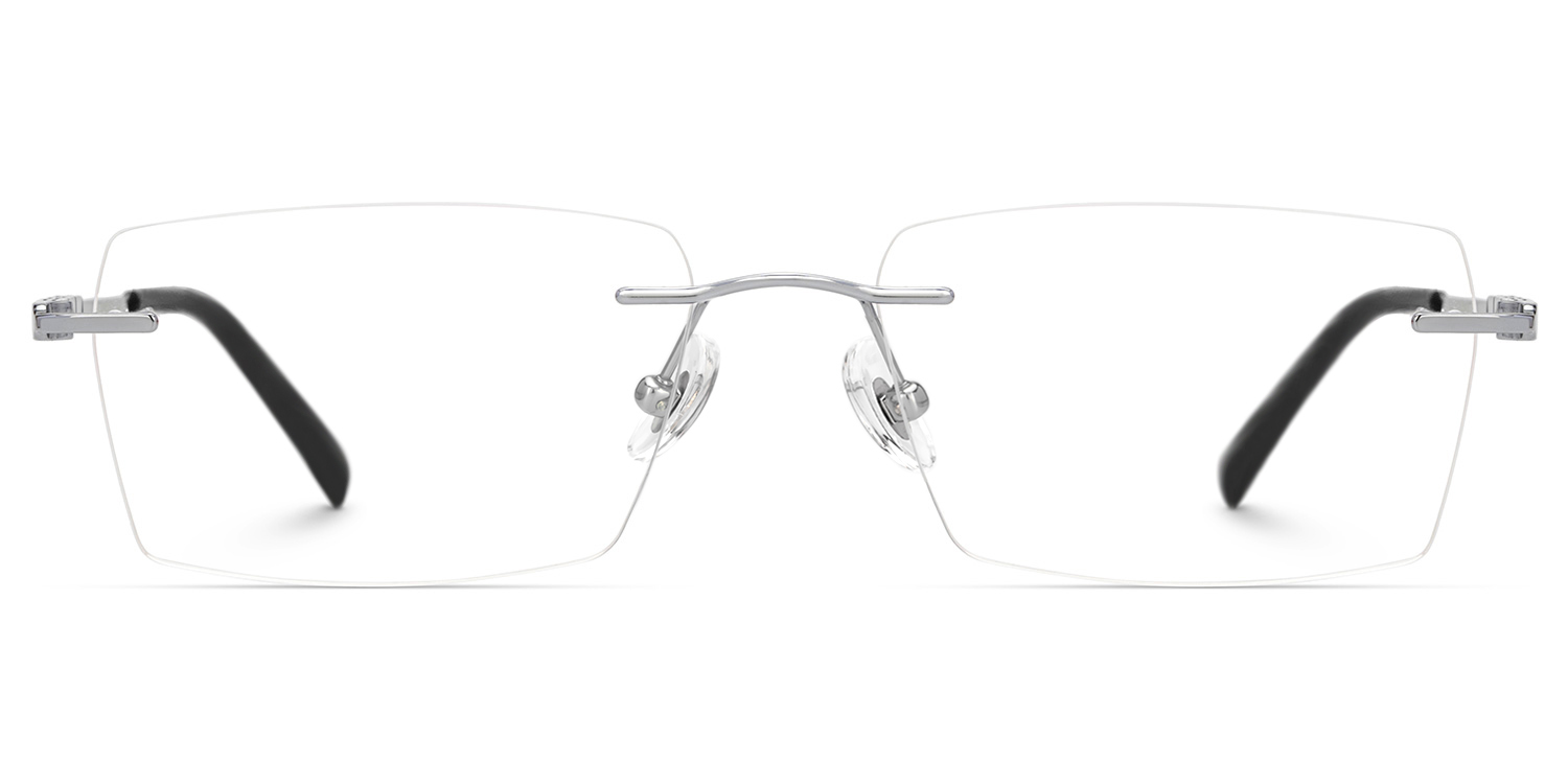 Dinny Rectangle Silver Glasses0