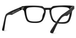Bashir Rectangle Black Glasses5