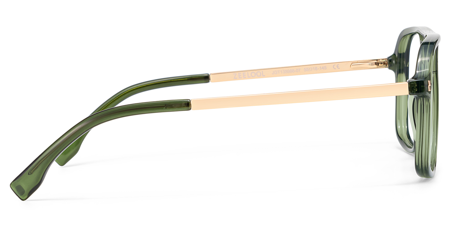 Aviator Kilworth Green Glasses deals -Zeelool Glasses4