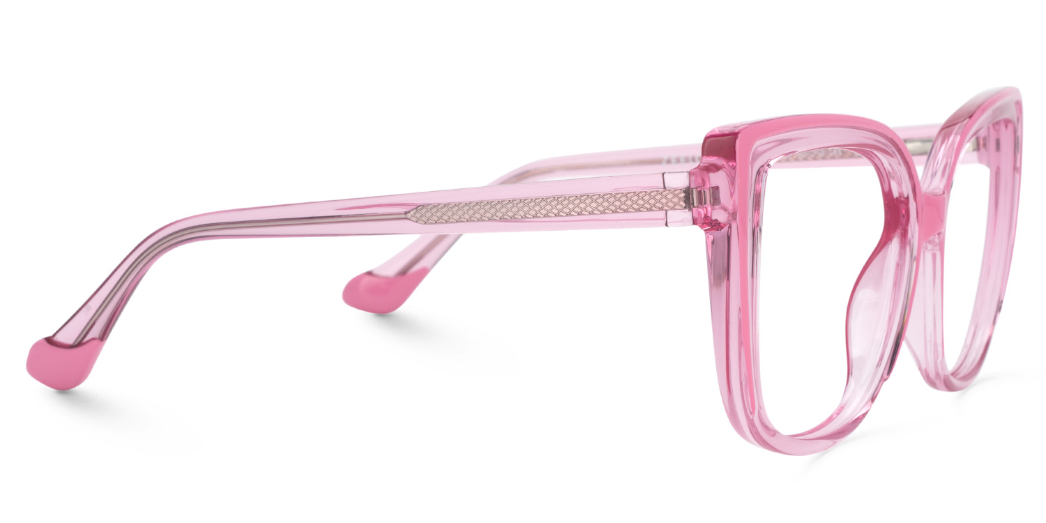 Cateye Pink Frame Blue Light Blocking Glasses3