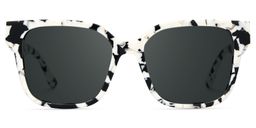 Kerri Square Cow Print Glasses0