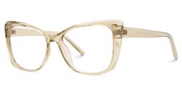 Farris Cat eye Beige Glasses1