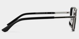 Hunter Black Square Glasses4