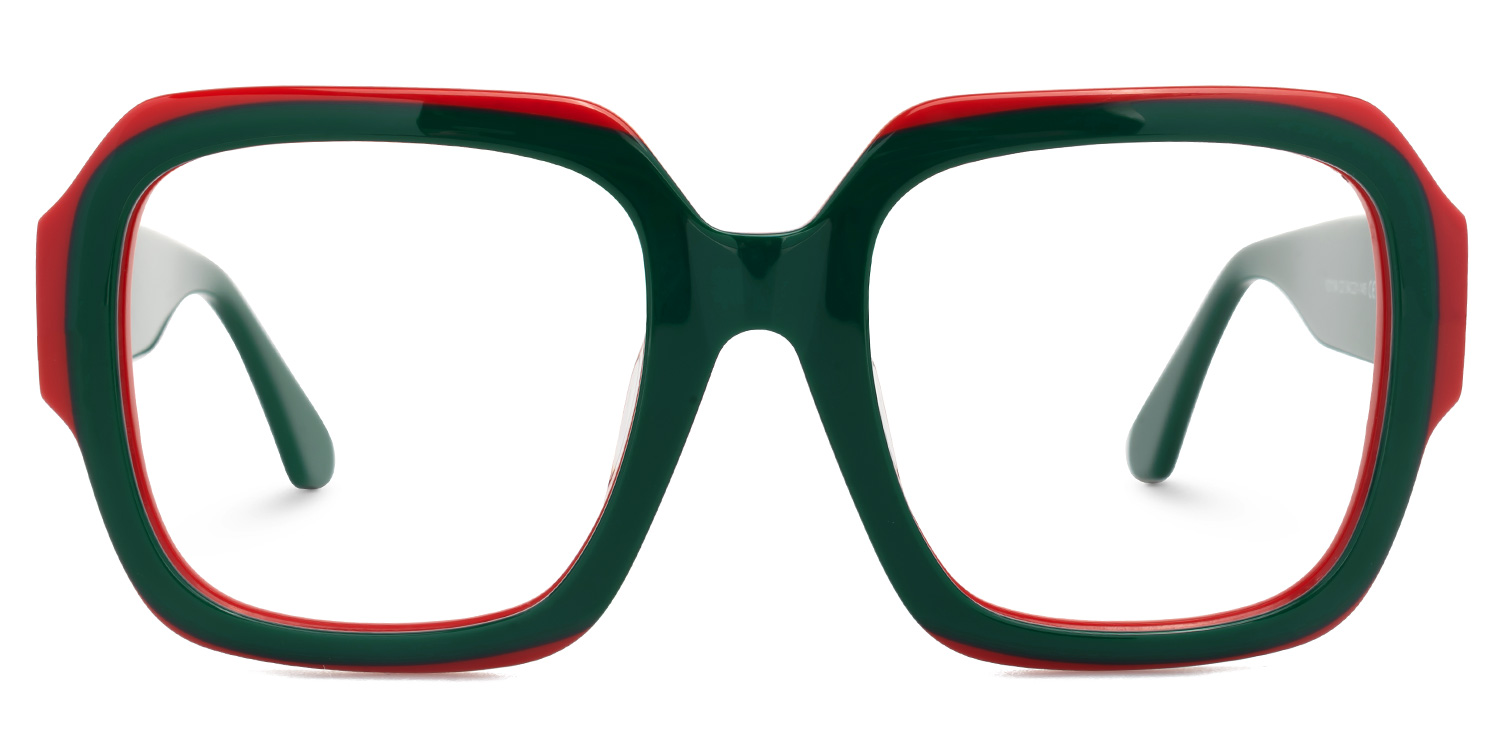 Katty Square Green Glasses0