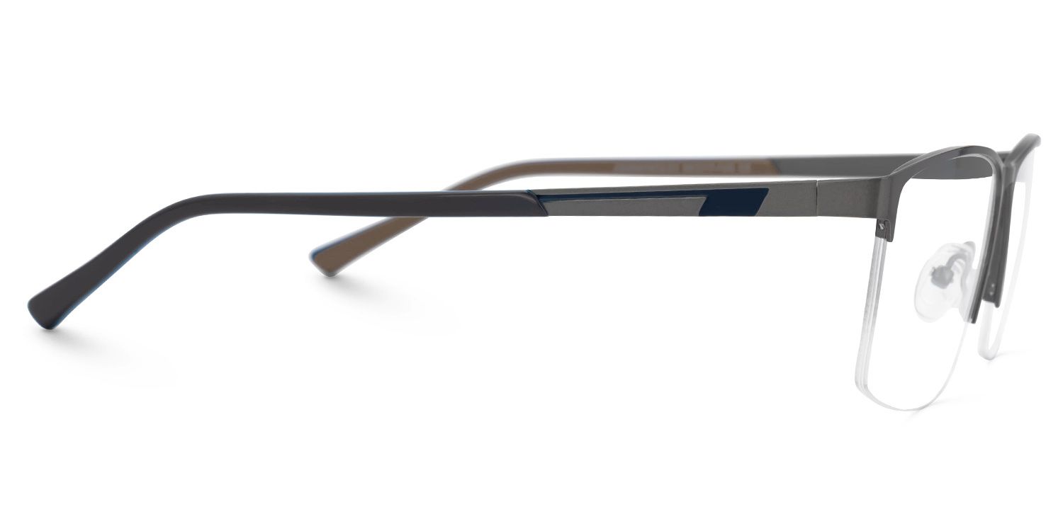 Graniela Eyeglasses in Rectangle Gray Frame | ZEELOOL Canada2