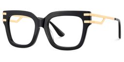 Lidia Square Black Glasses3